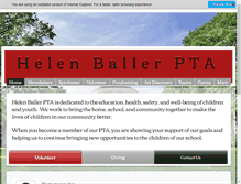 Tablet Screenshot of helenballerpta.org